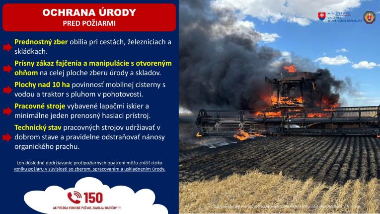 Ochrana úrody pred požiarmi